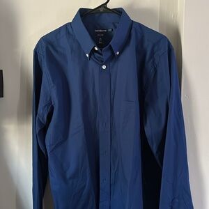 Men's Blue Button Up Shirt